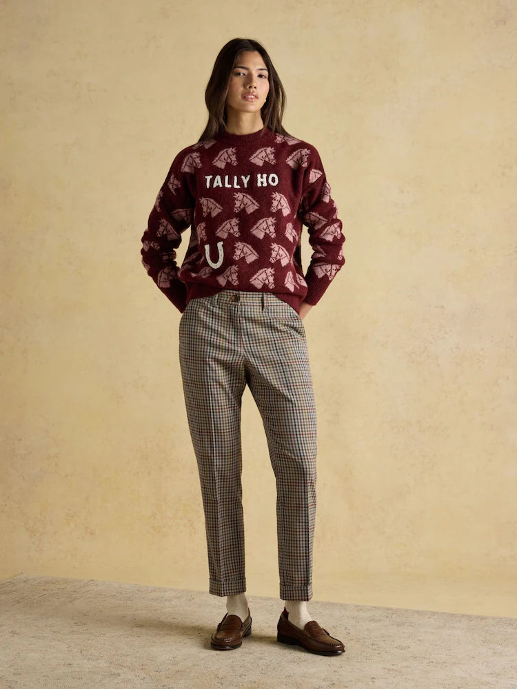 Joules Tally Ho Intarsia Knitted Jumper