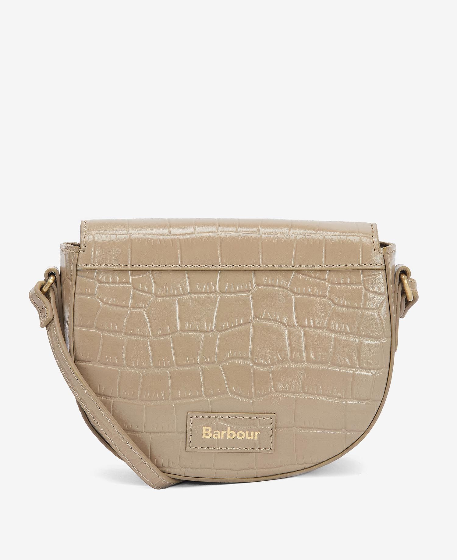 Barbour Eilein Leather Saddle Bag - Honey