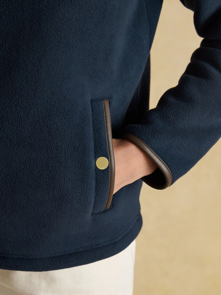 Joules Heritage Quarter Zip Fleece - Navy