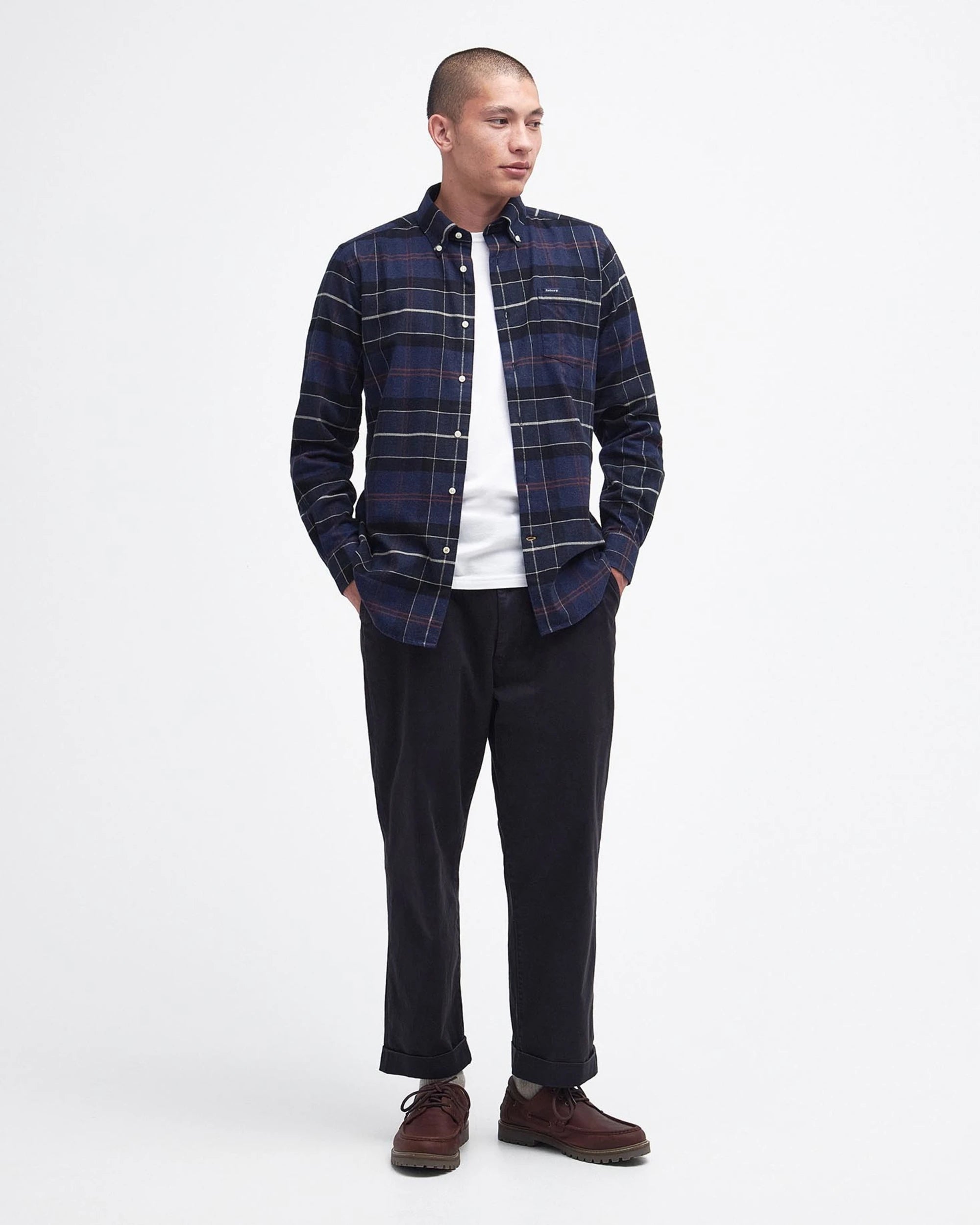 Barbour International Lutsleigh Shirt - Navy Marl