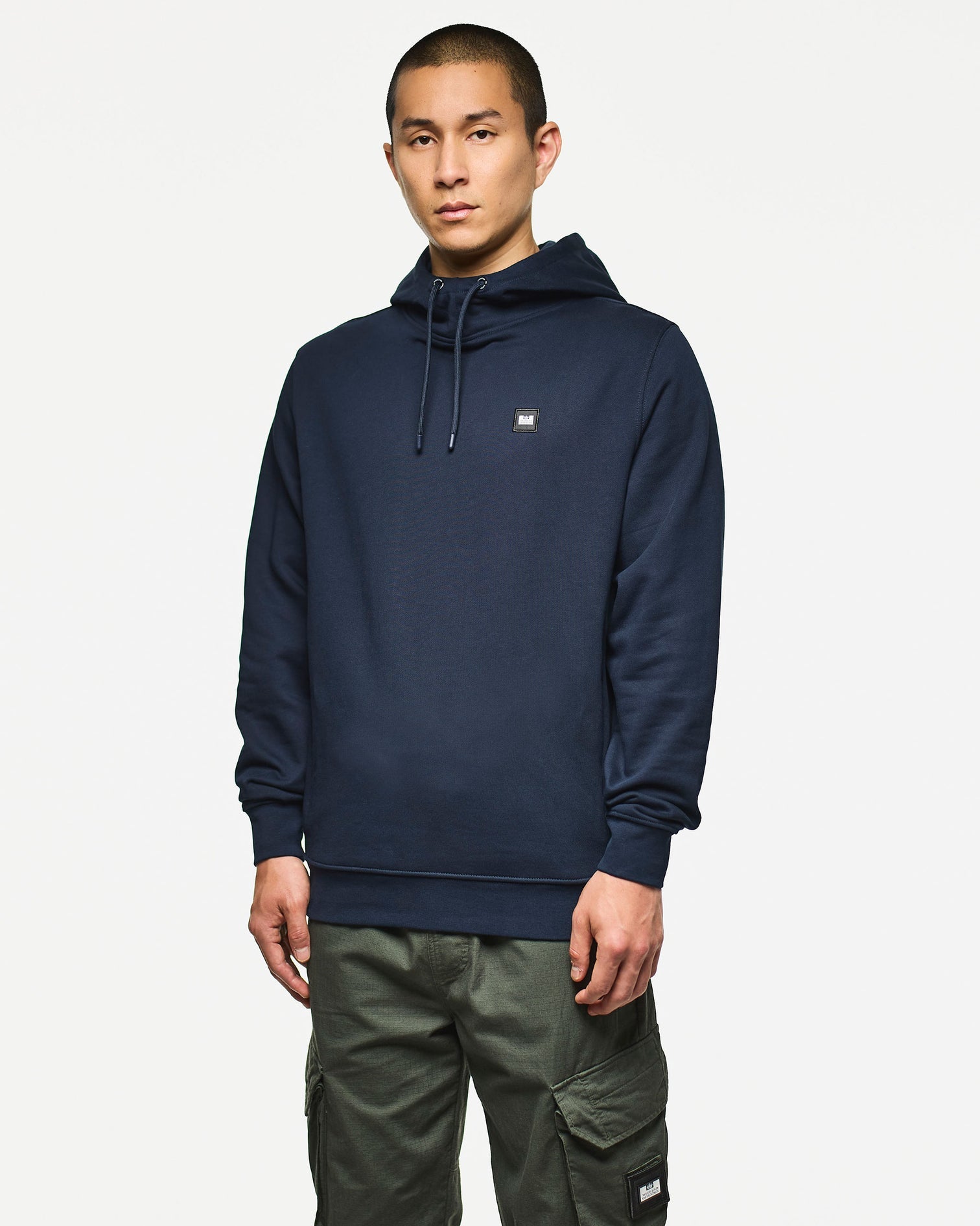 Weekend Offender Ribbe Hoodie - Navy