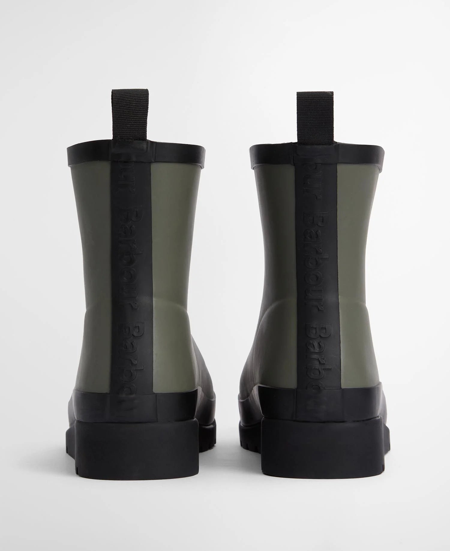 Barbour Portree Wedge Wellingtons - Dusky Olive/Black