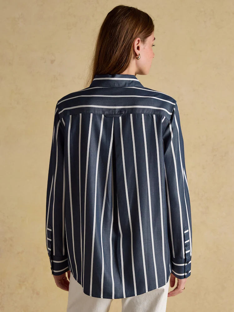Joules Claudia Navy Stripe Shirt