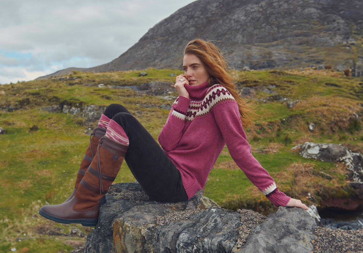Dubarry Riverdale Knitted Sweater - Clover