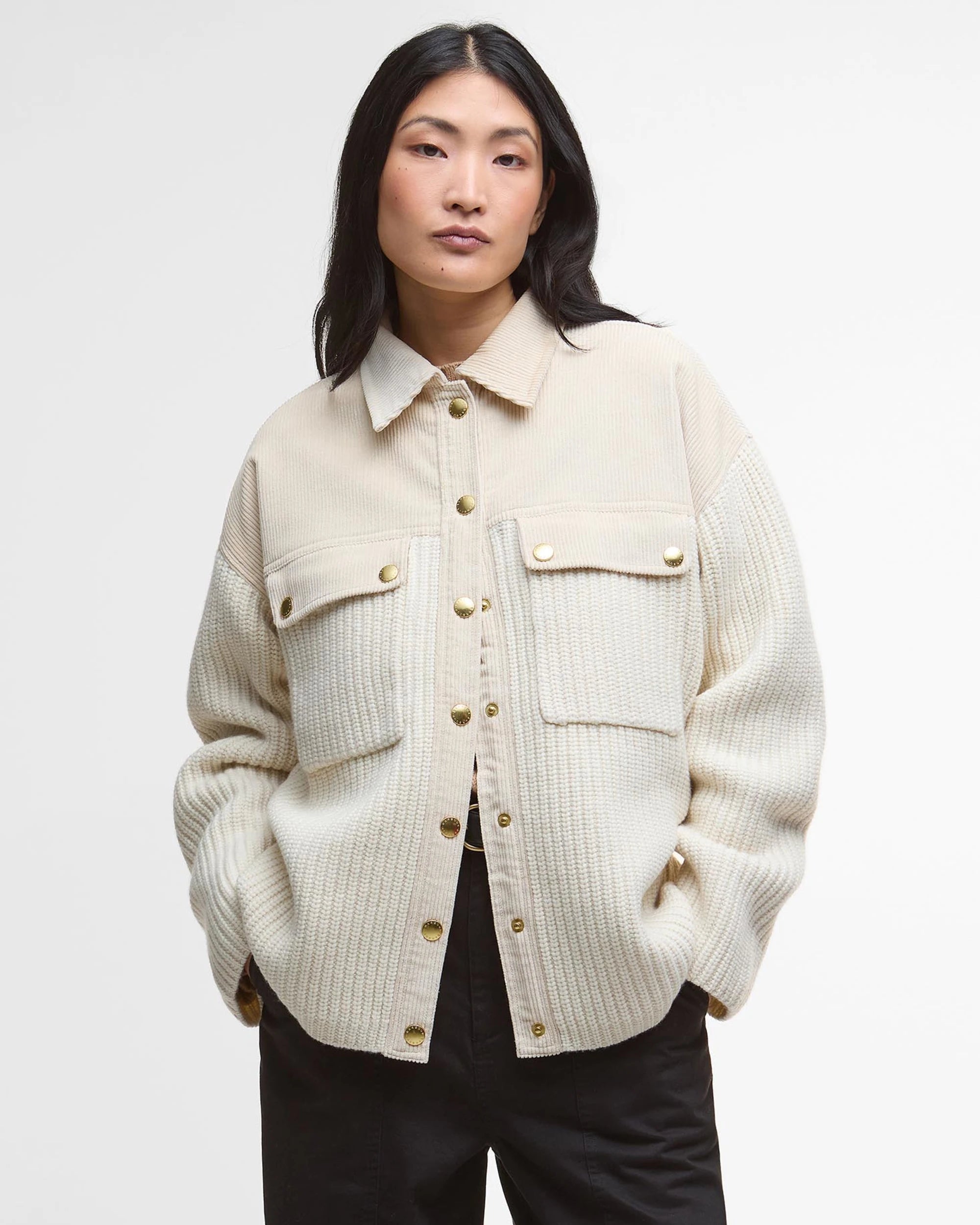 Barbour Maxine Knitted Cardigan - Birch
