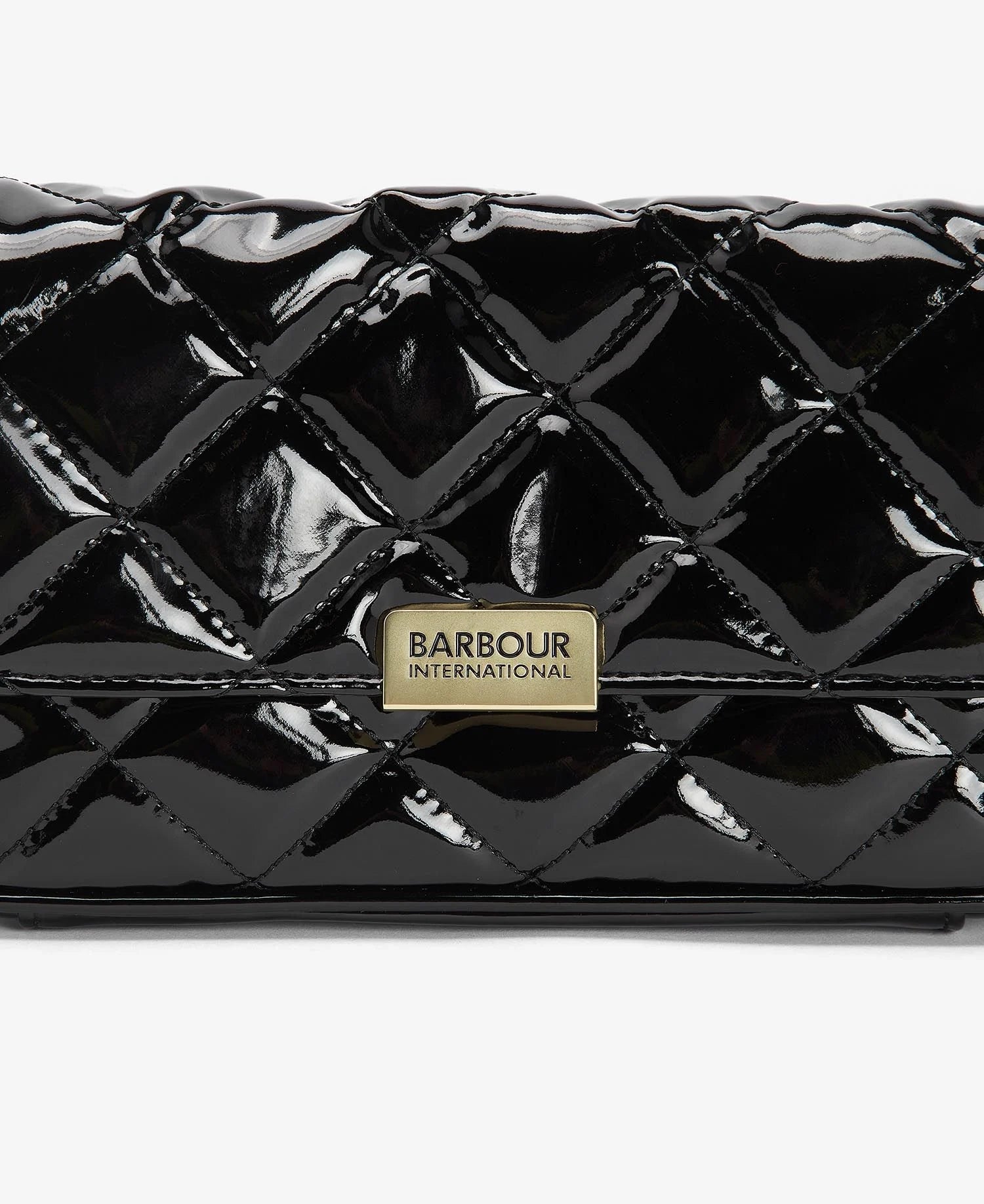 Barbour International Quilted Mini Soho Crossbody Bag - High Shine Black