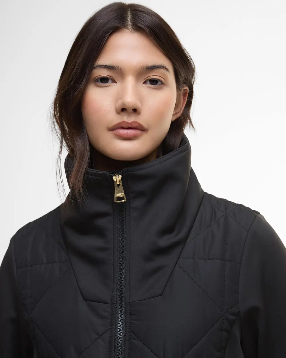 Barbour International Kya Quilted Sweatshirt - Black