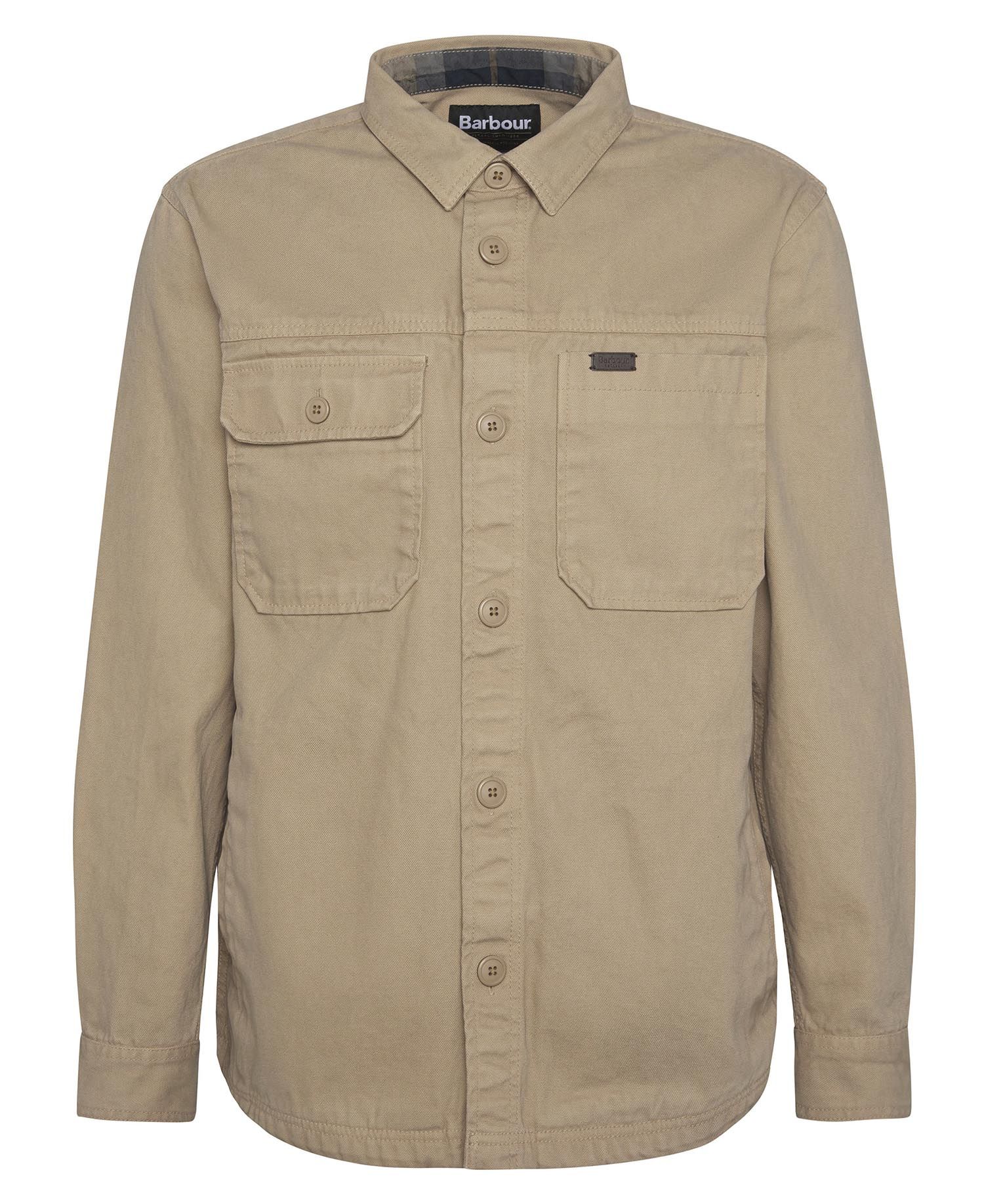 Barbour Lingfield Overshirt - Dark Stone