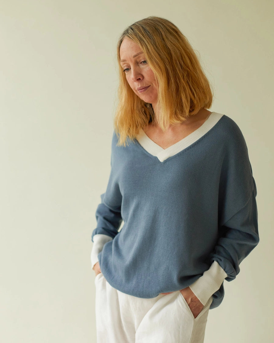Chalk Jolanda Jumper - Smokey Blue