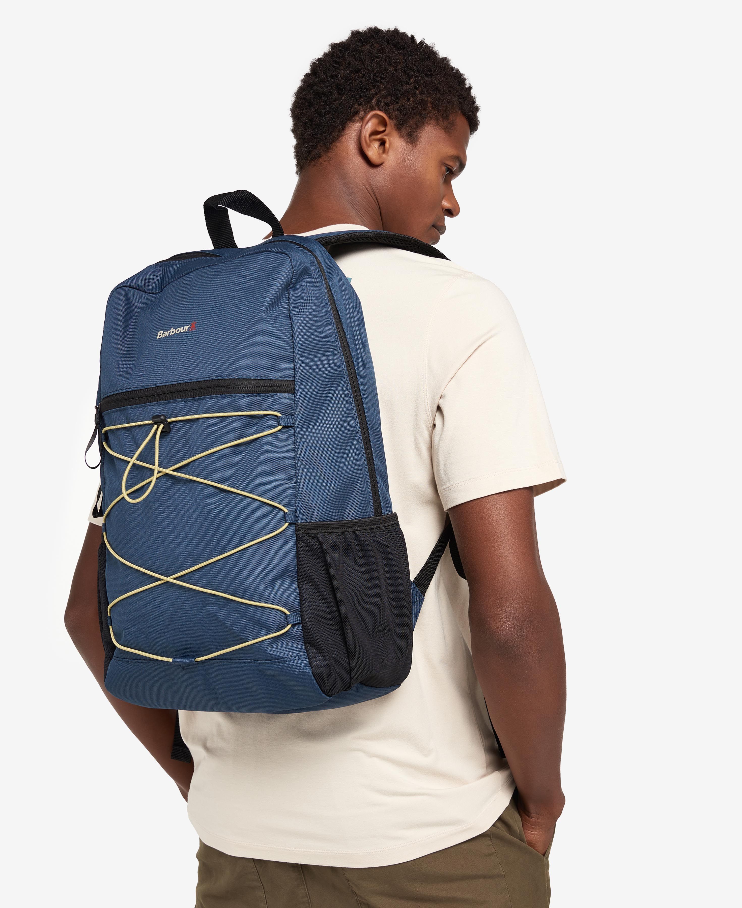 Barbour Arwin Canvas Explorer Backpack - Lake/ Golden Green