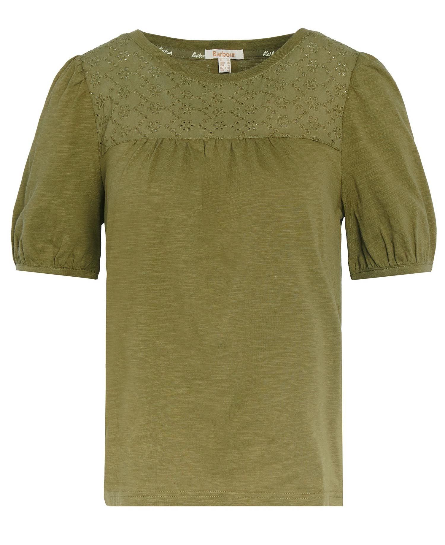 Barbour Pearl Top - Olive Tree Green
