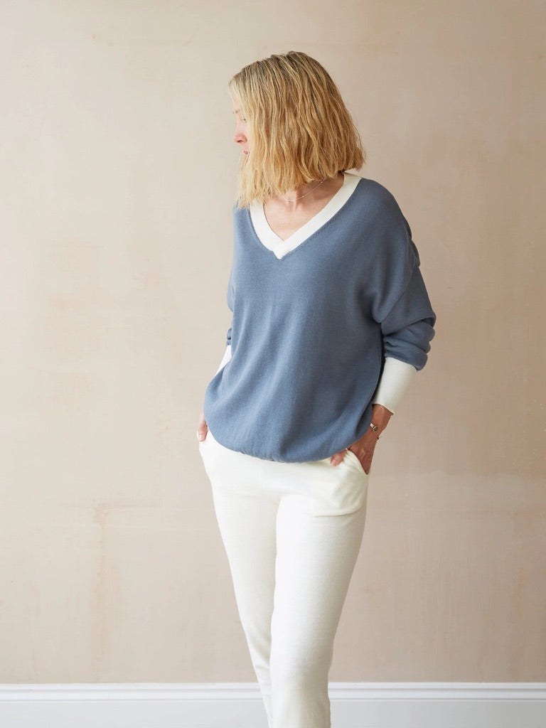 Chalk Jolanda Jumper - Smokey Blue