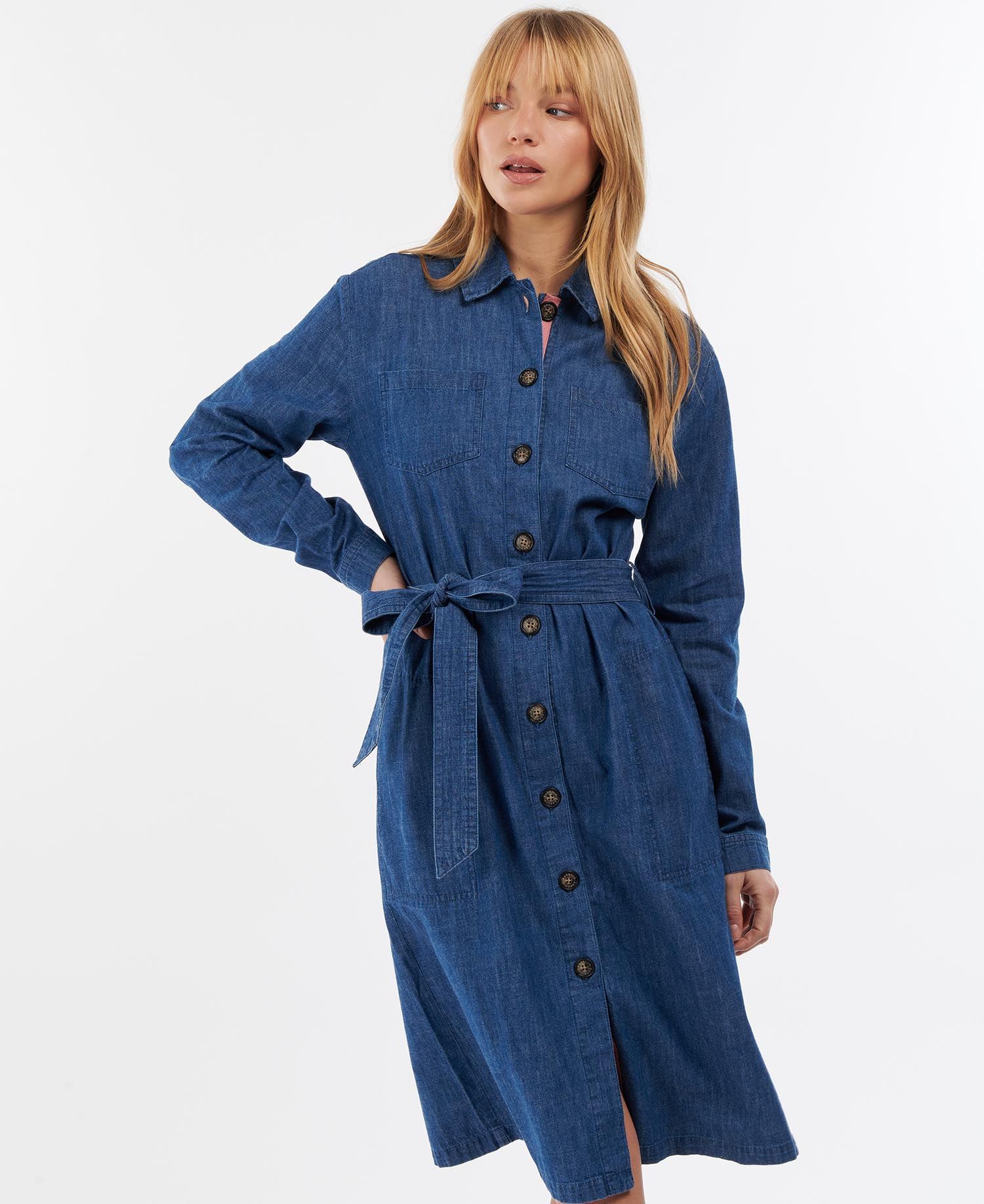 Barbour Barmouth Dress - Mid Wash Denim