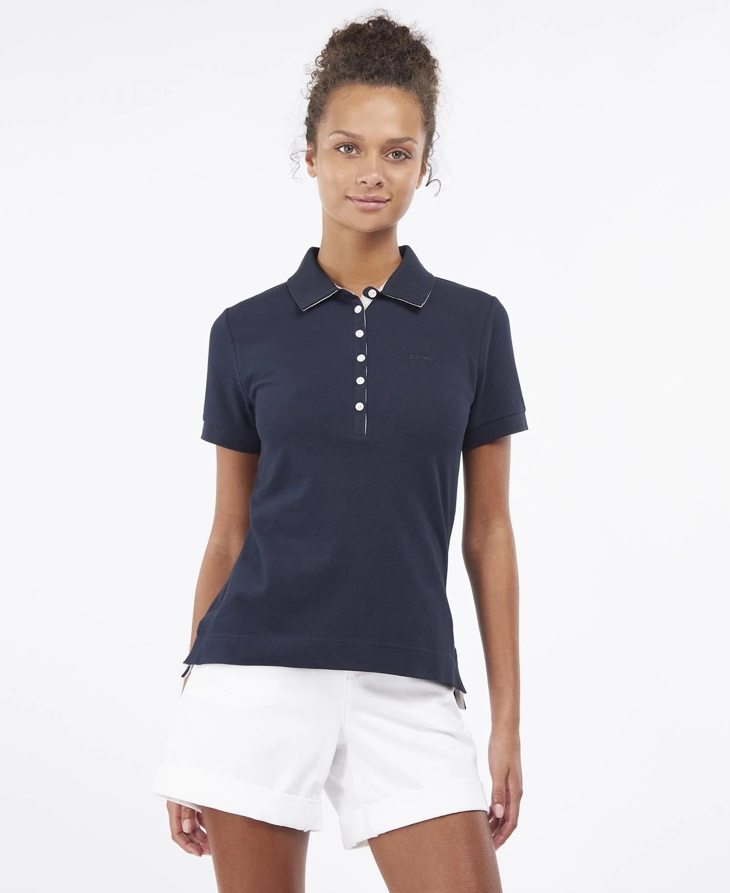 Barbour Portsdown Top - Navy/Silver Birch