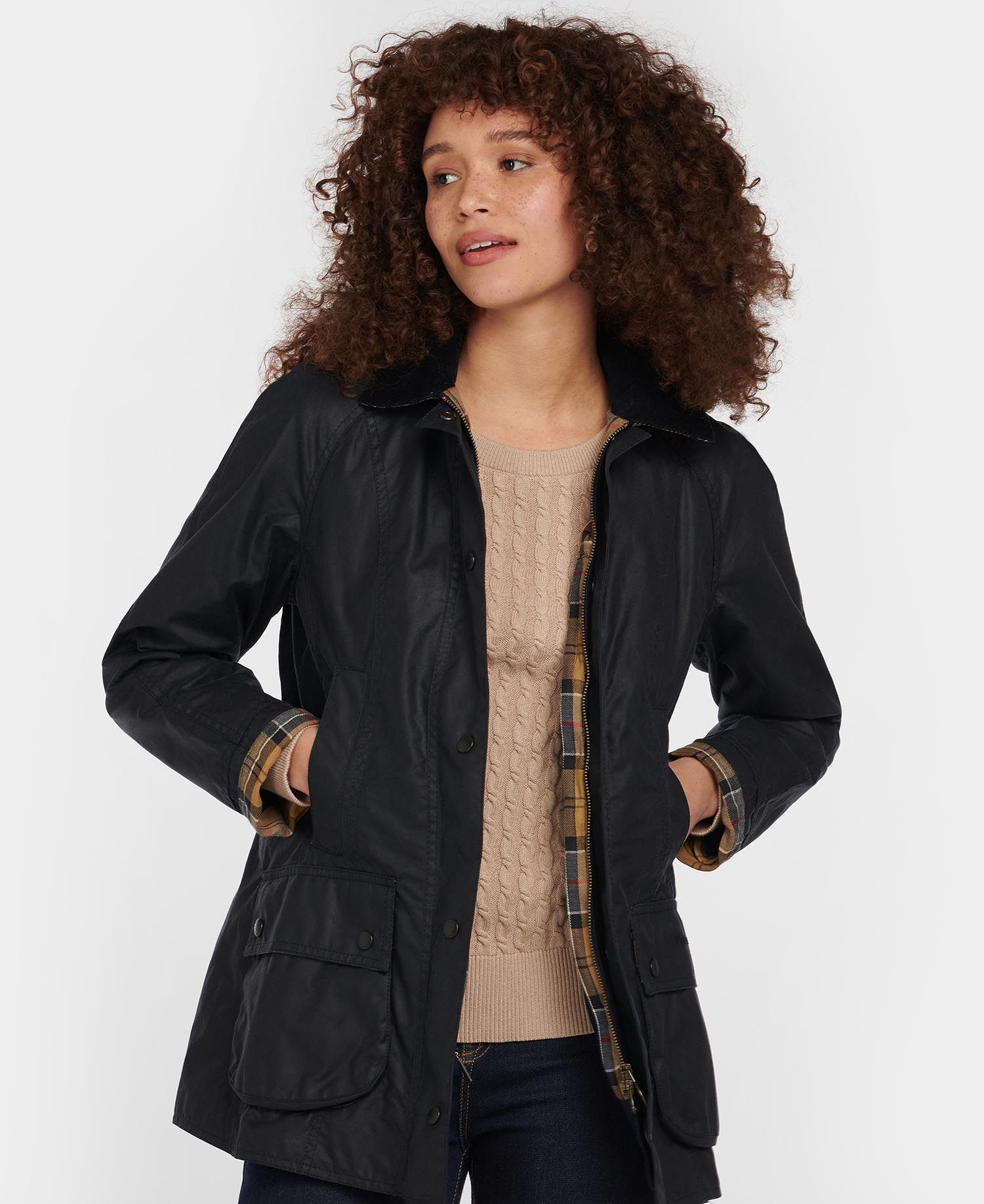 Barbour Beadnell Wax Navy