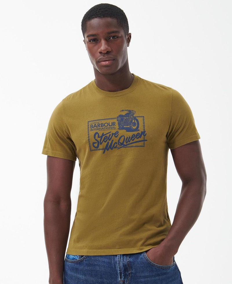 Barbour International Eddie T-Shirt - Archive Olive