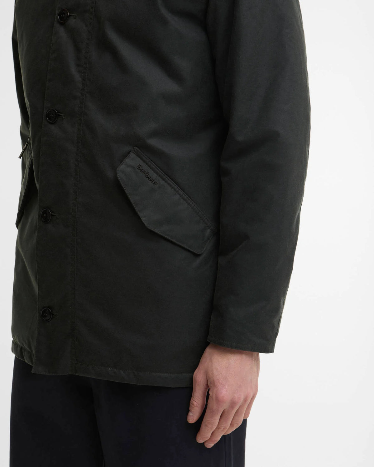 Barbour Modern Powell Wax Jacket - Sage