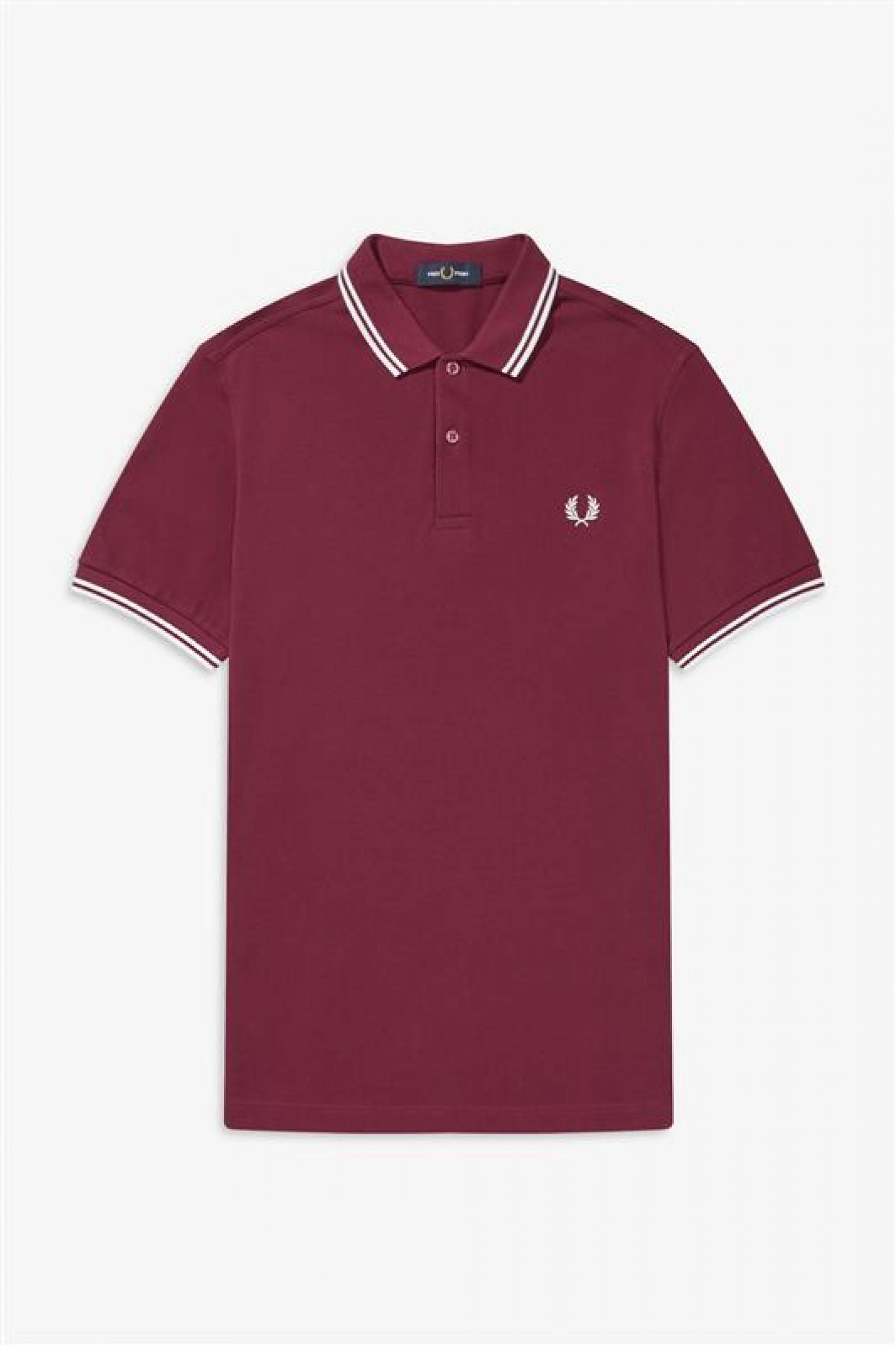 Fred Perry Twin Tipped Polo Shirt - Port