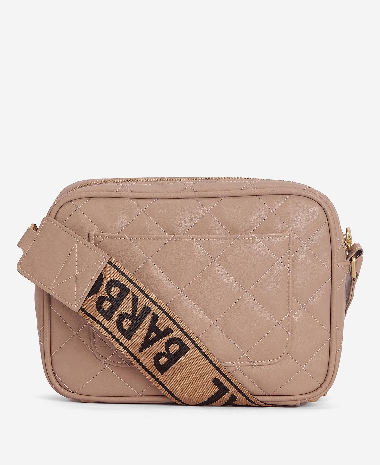 Barbour International Quilted Sloane Crossbody Bag - Camel