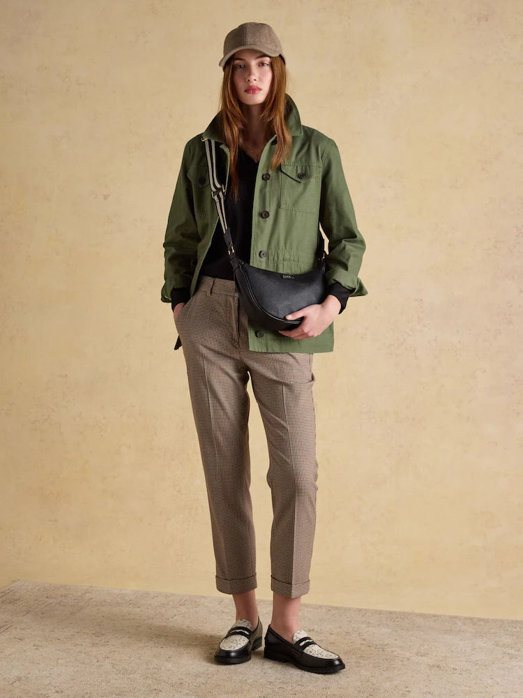 Joules Jade Black Half Moon Adjustable Cross Body Bag