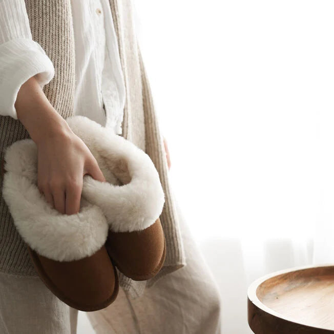 Emu Australia Jolie Slippers - Chestnut