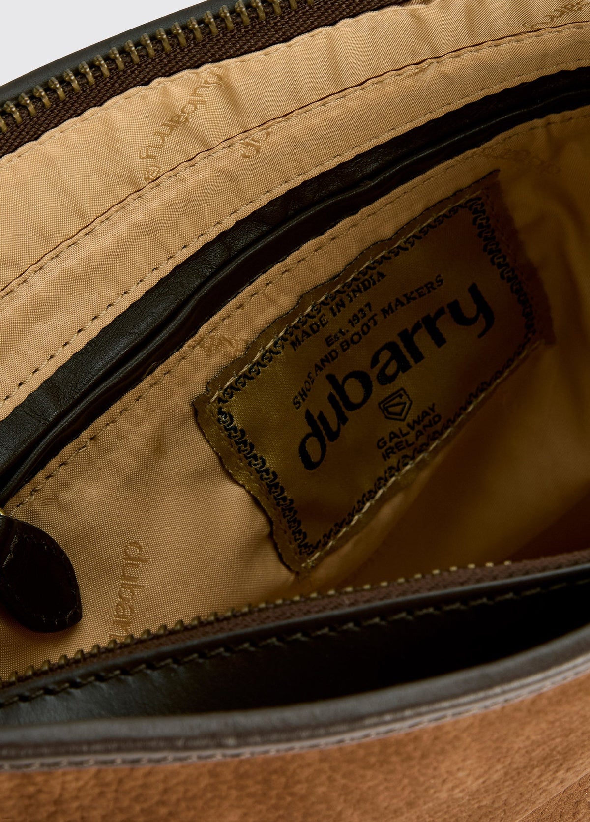 Dubarry Tullyfern Suede And Leather Handbag - Walnut