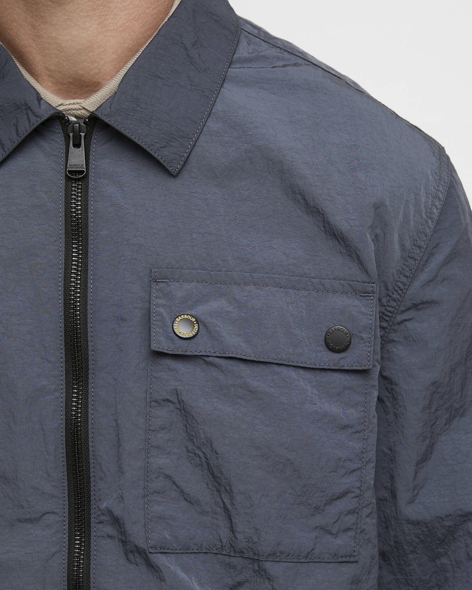Barbour International Inline Overshirt - Storm Grey