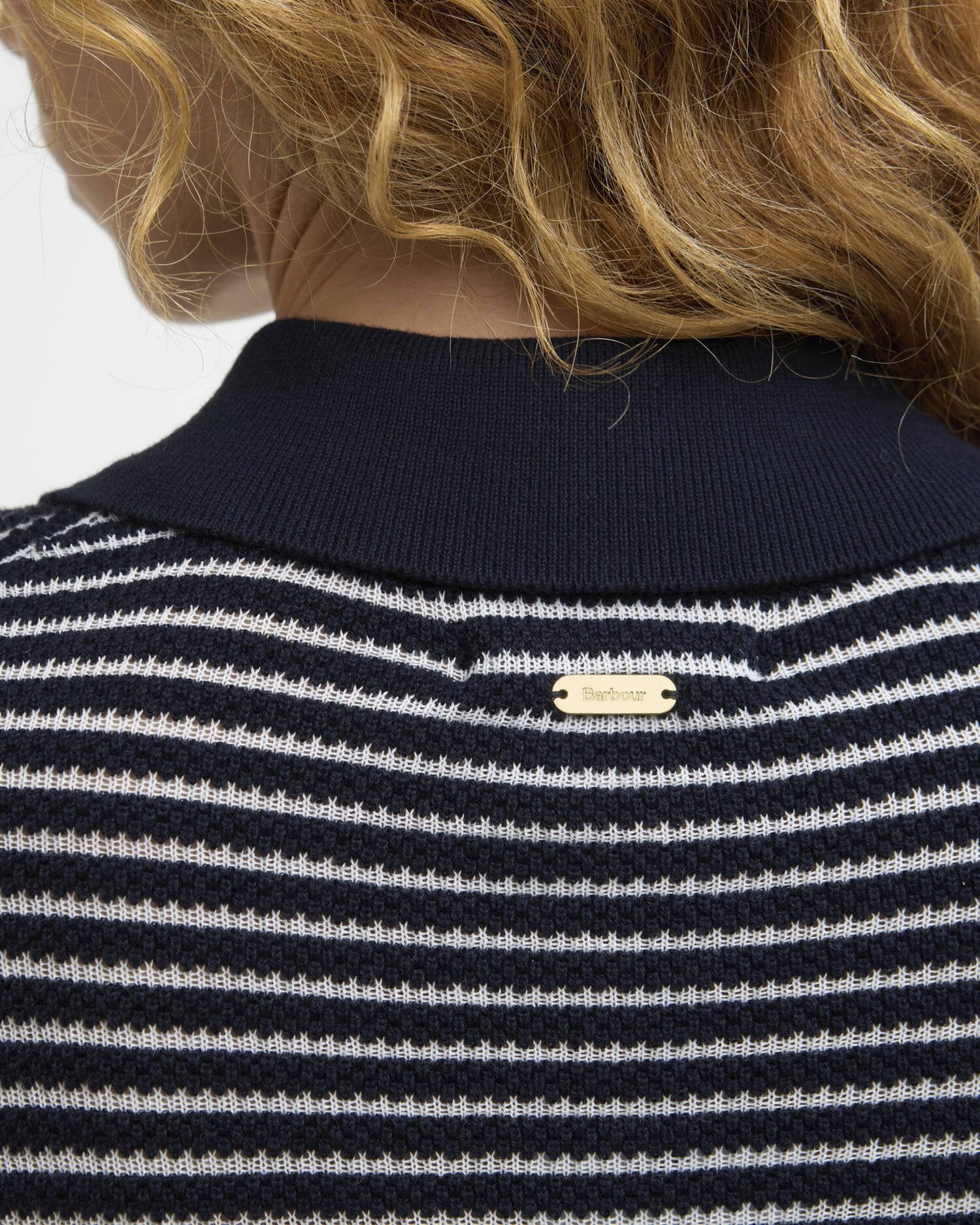 Barbour Inez Knitted Jumper - Dark Navy Stripe