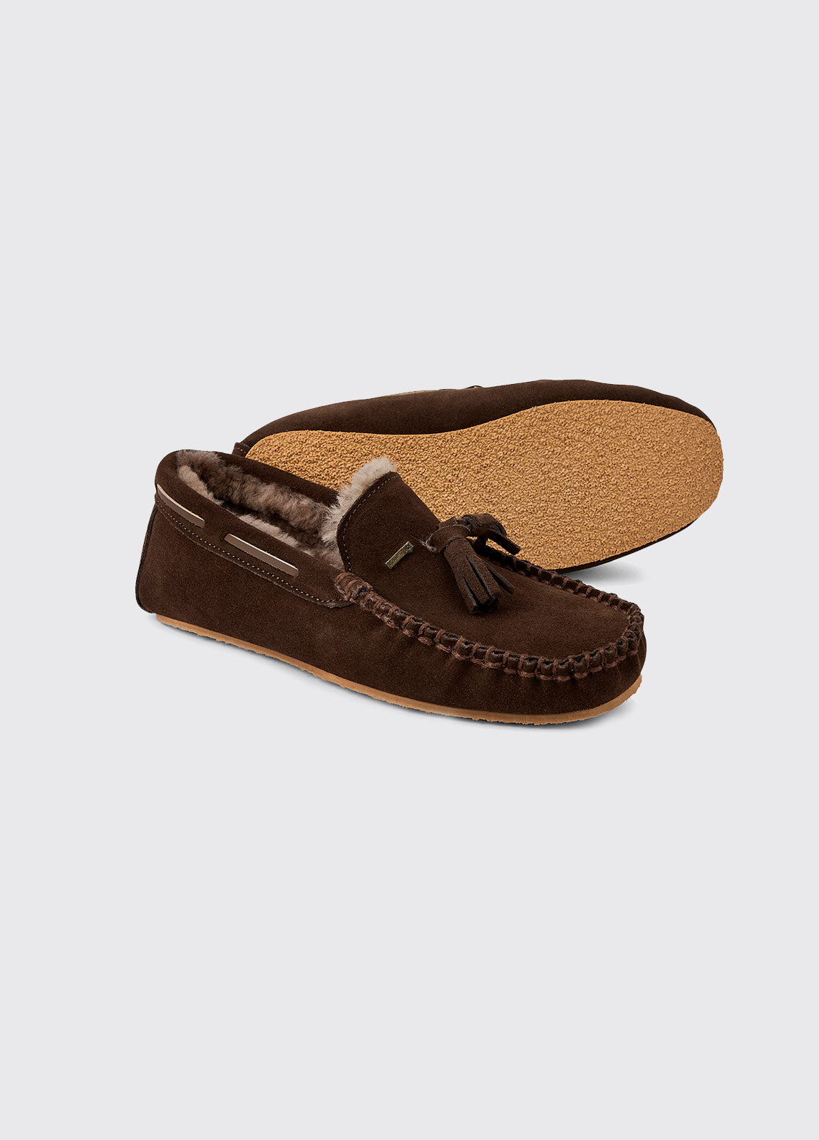 Dubarry Rosslare Moccasin Slipper - Cigar