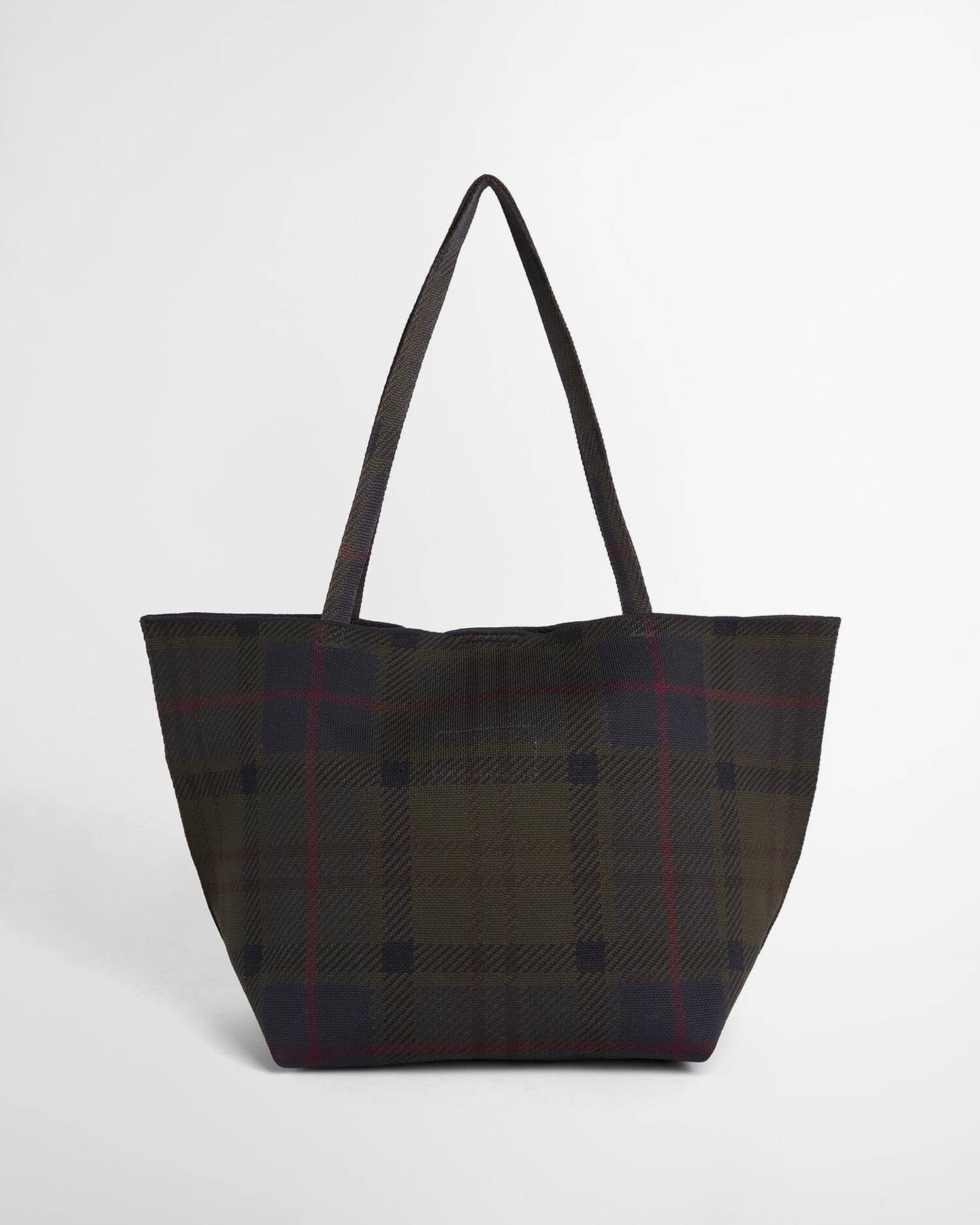 Barbour Layla Tartan Large Tote Bag - Shadow Tartan