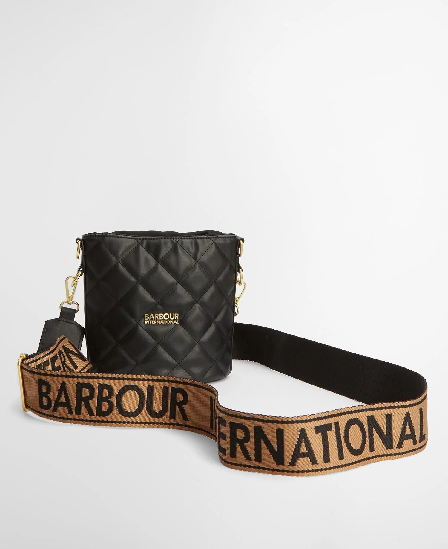 Barbour International Quilted Balham Bucket Tote Bag - Black