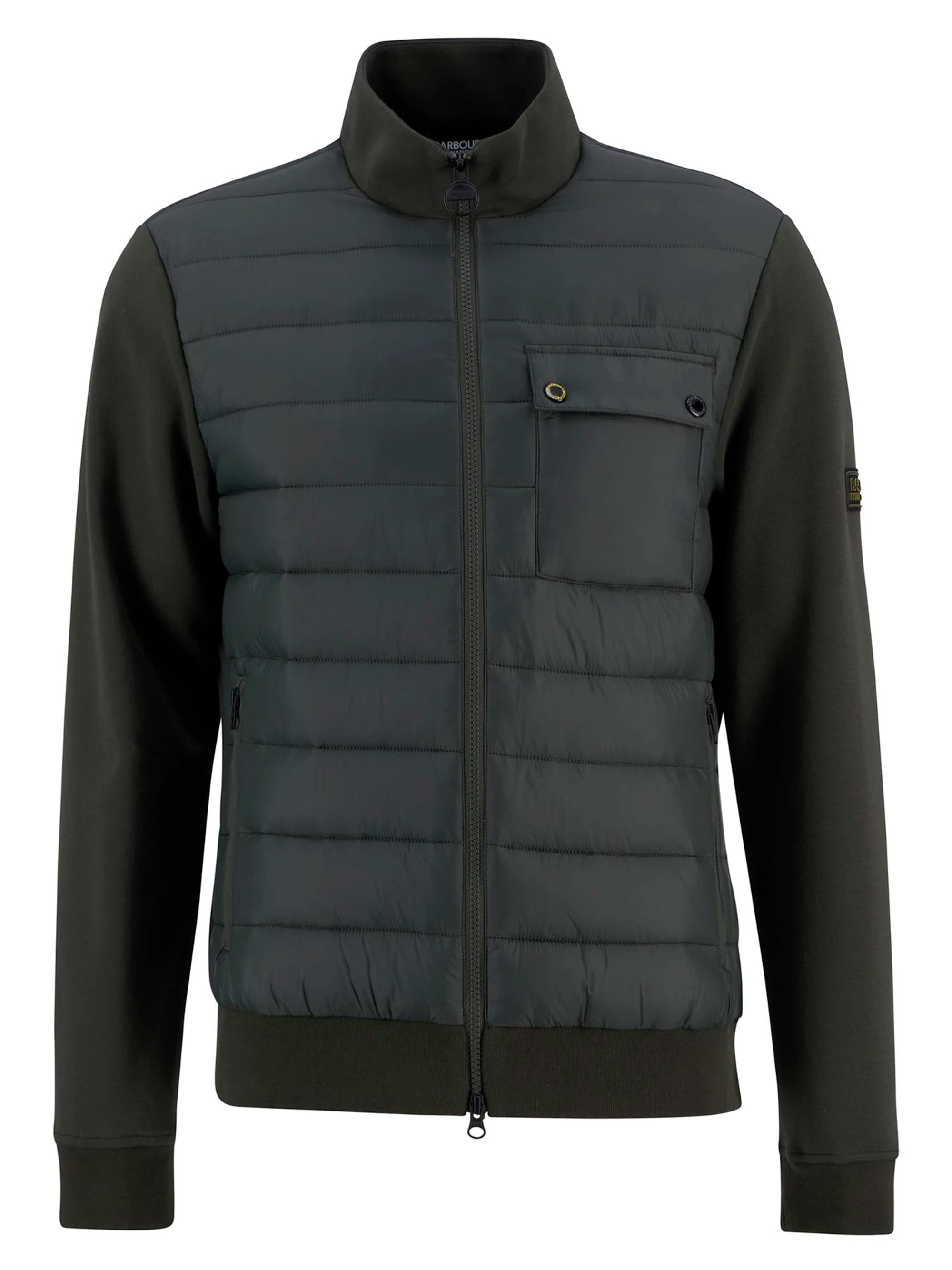 Barbour International Heysham Quilted Sweatshirt - Black