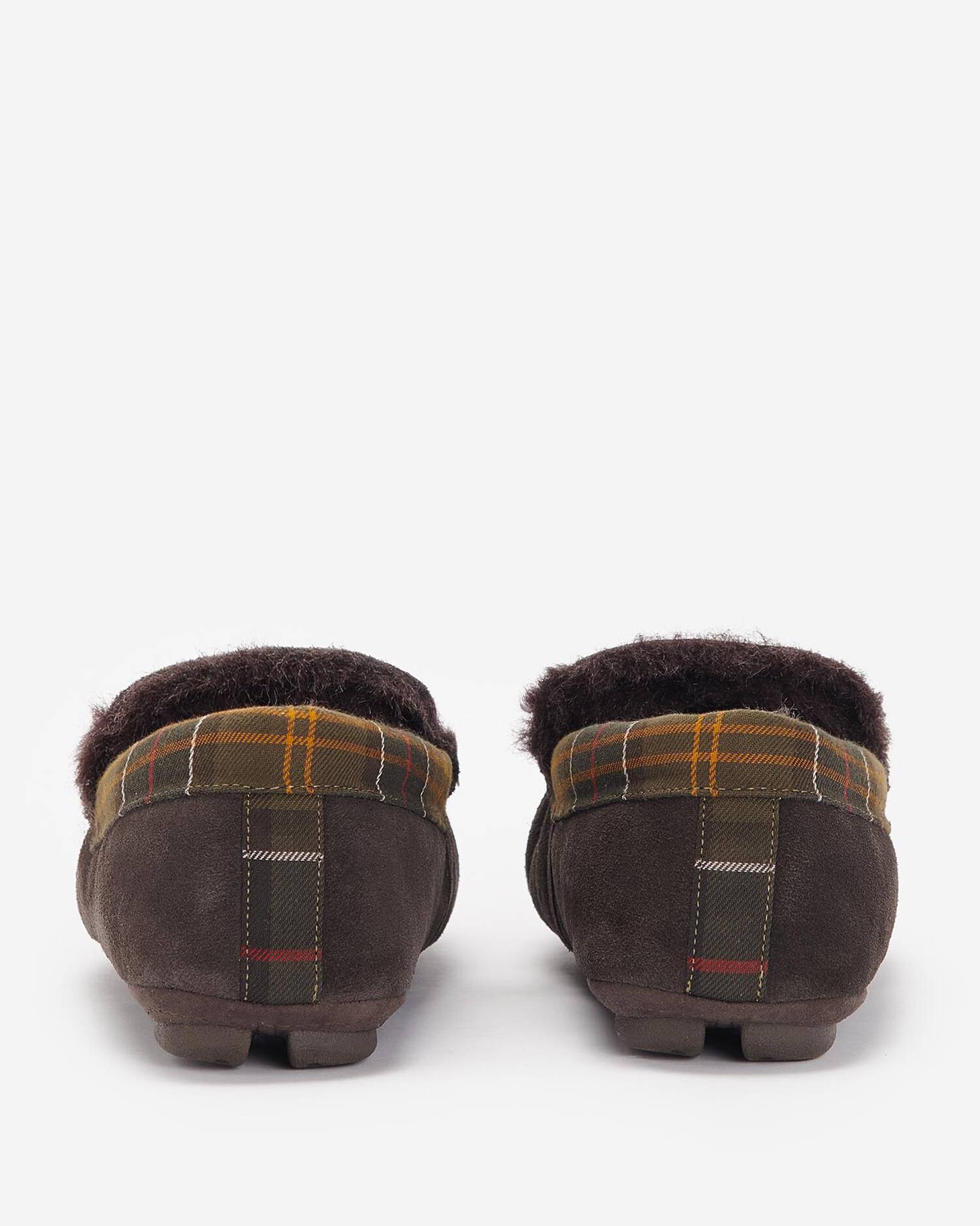 Barbour Monty Slippers - Brown Suede