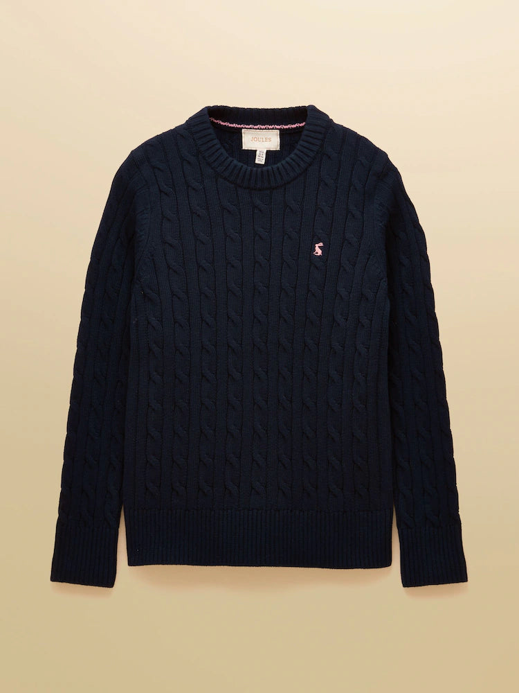Joules Classic Cable Knit - Navy