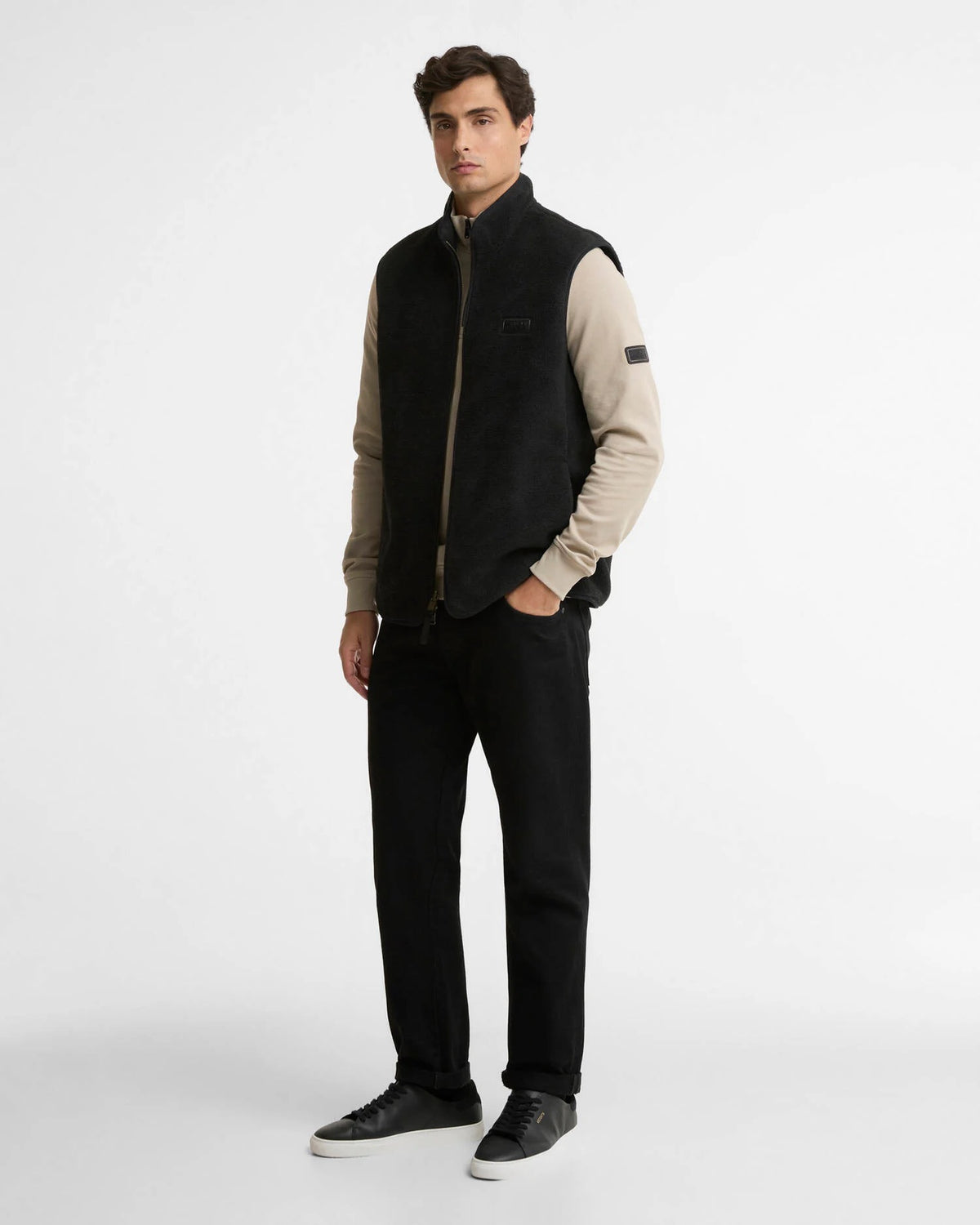 Barbour International Reversable Fleece Gilet - Black