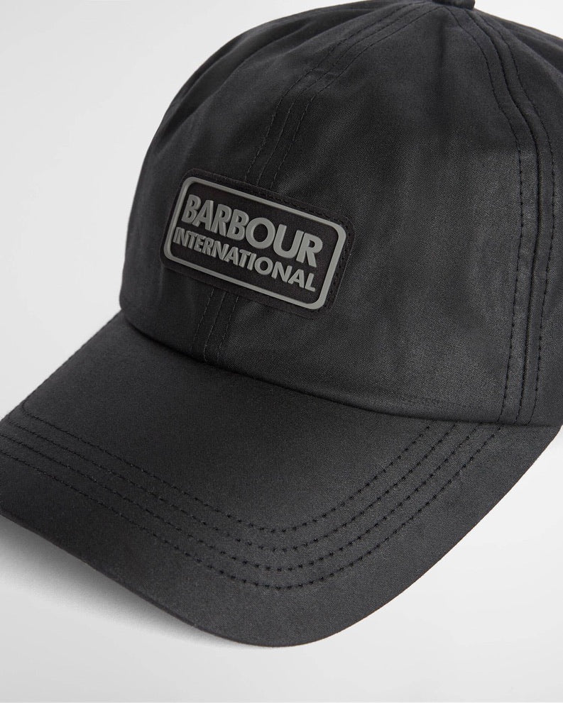 Barbour International Tourer Duke Wax Cap - Black