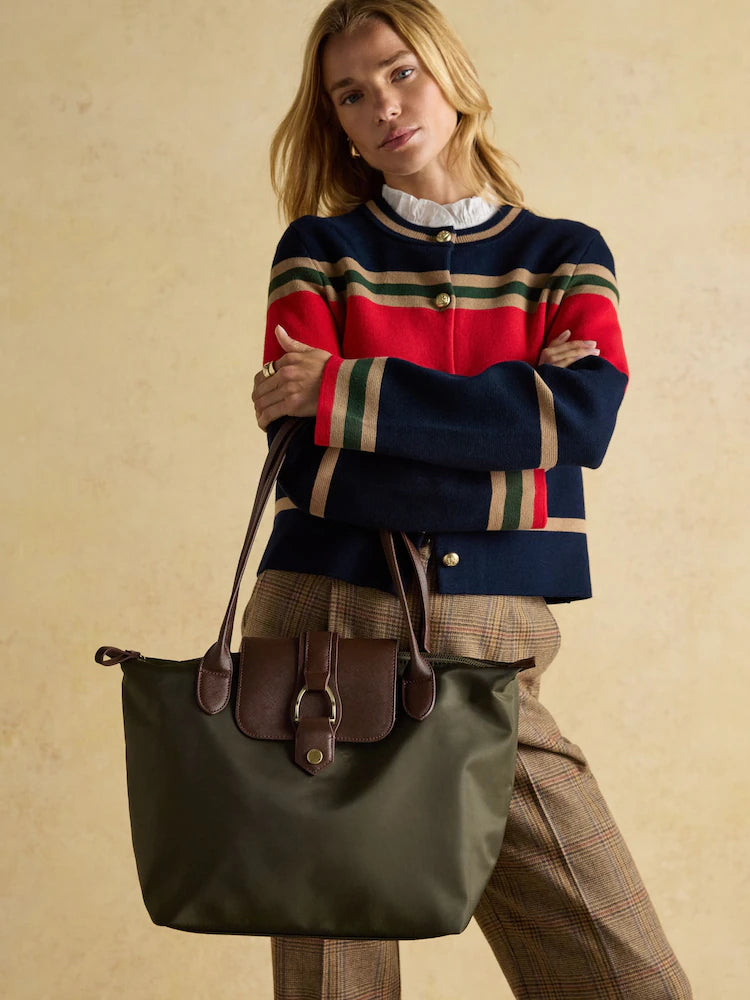 Joules Edie Khaki Shopper Bag