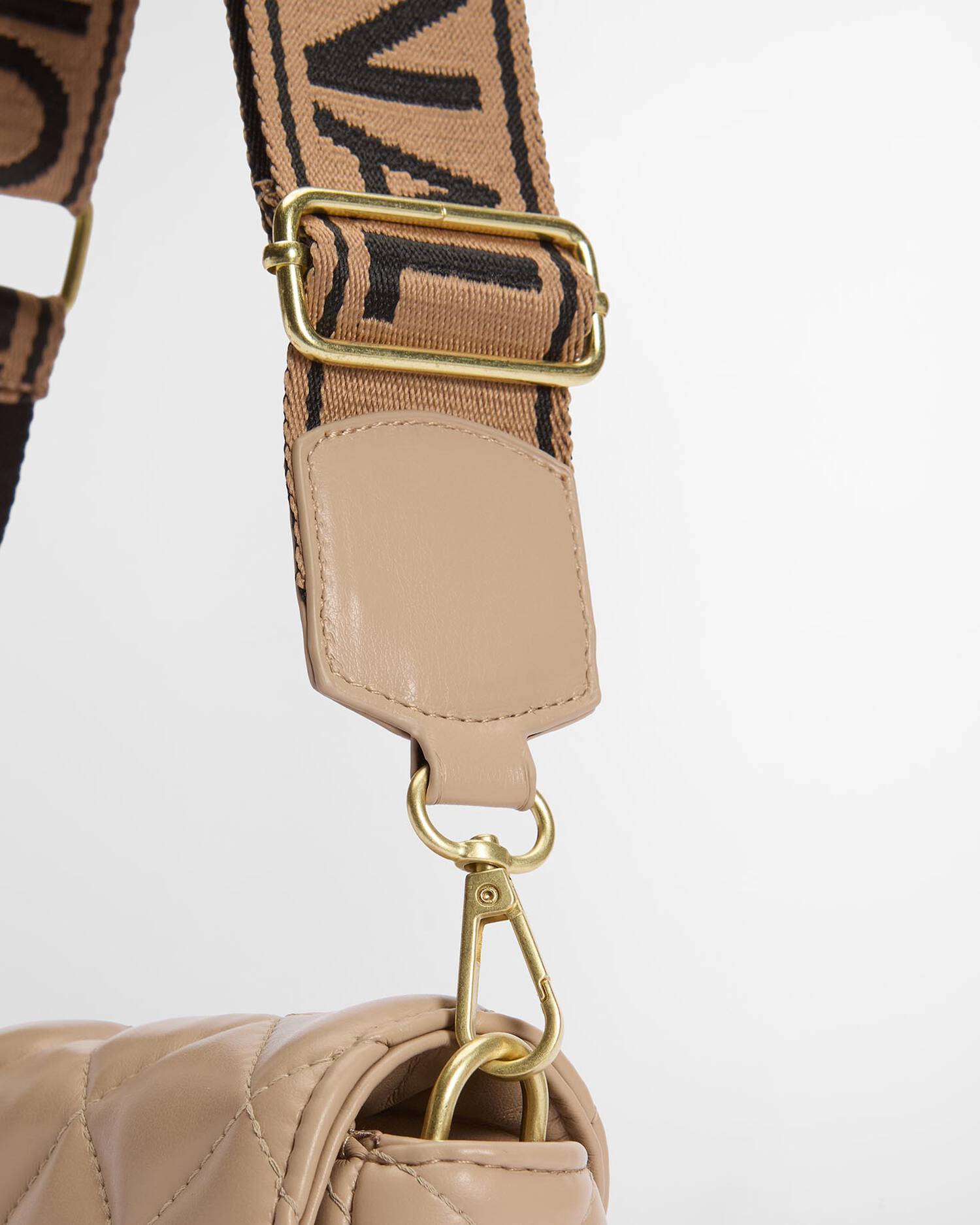 Barbour International Soft Quilt Mini Soho Crossbody Bag - Camel