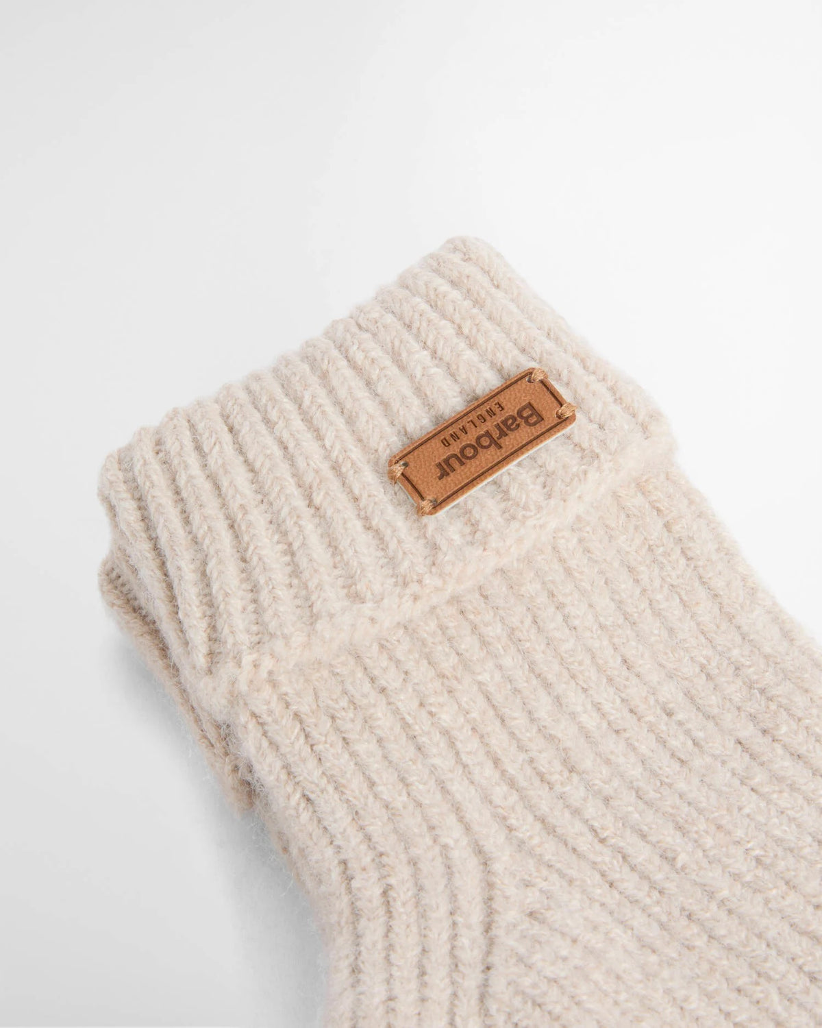 Barbour Pendle Beanie & Gloves Set - Eggshell