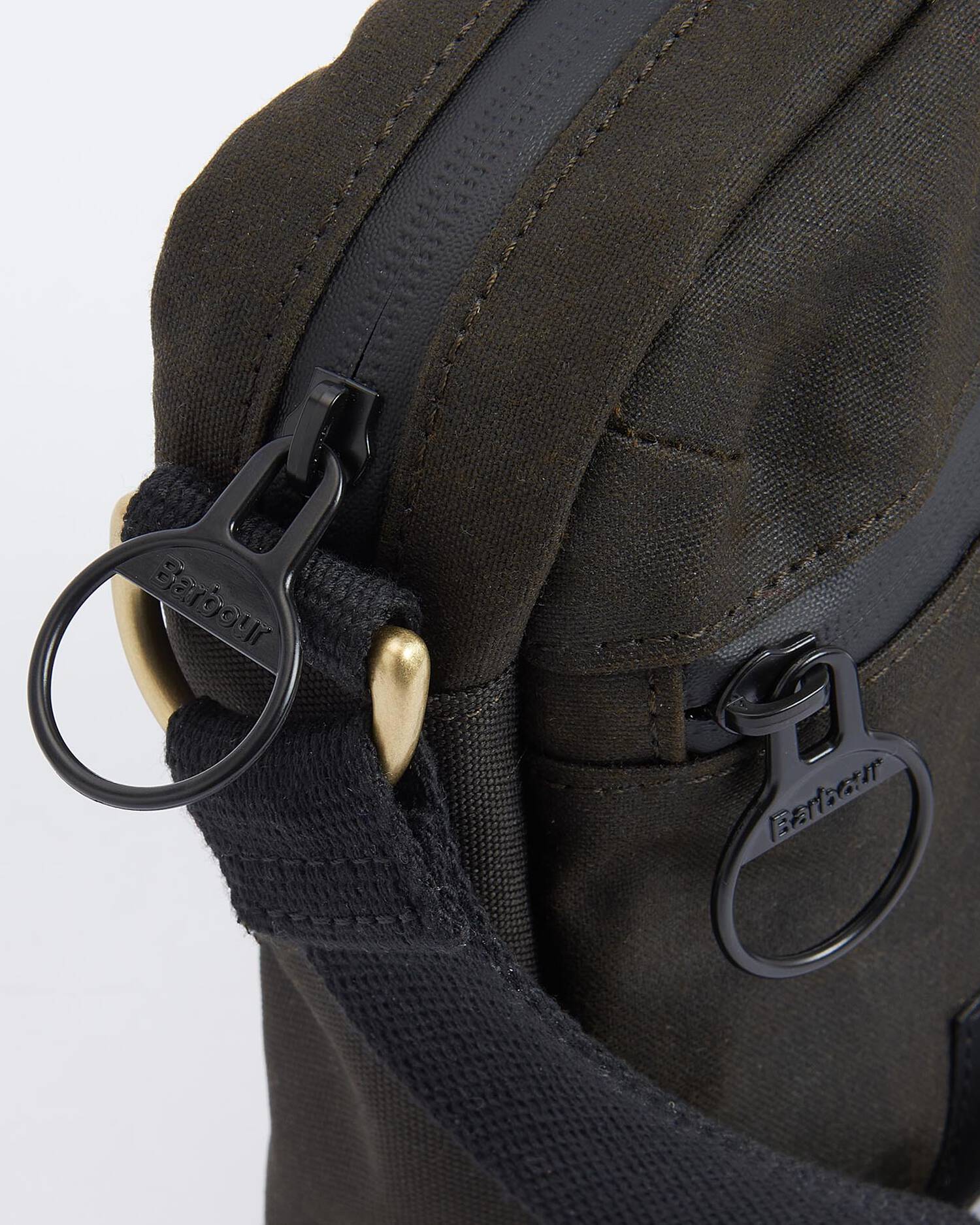 Barbour Field Wax Crossbody Bag - Olive