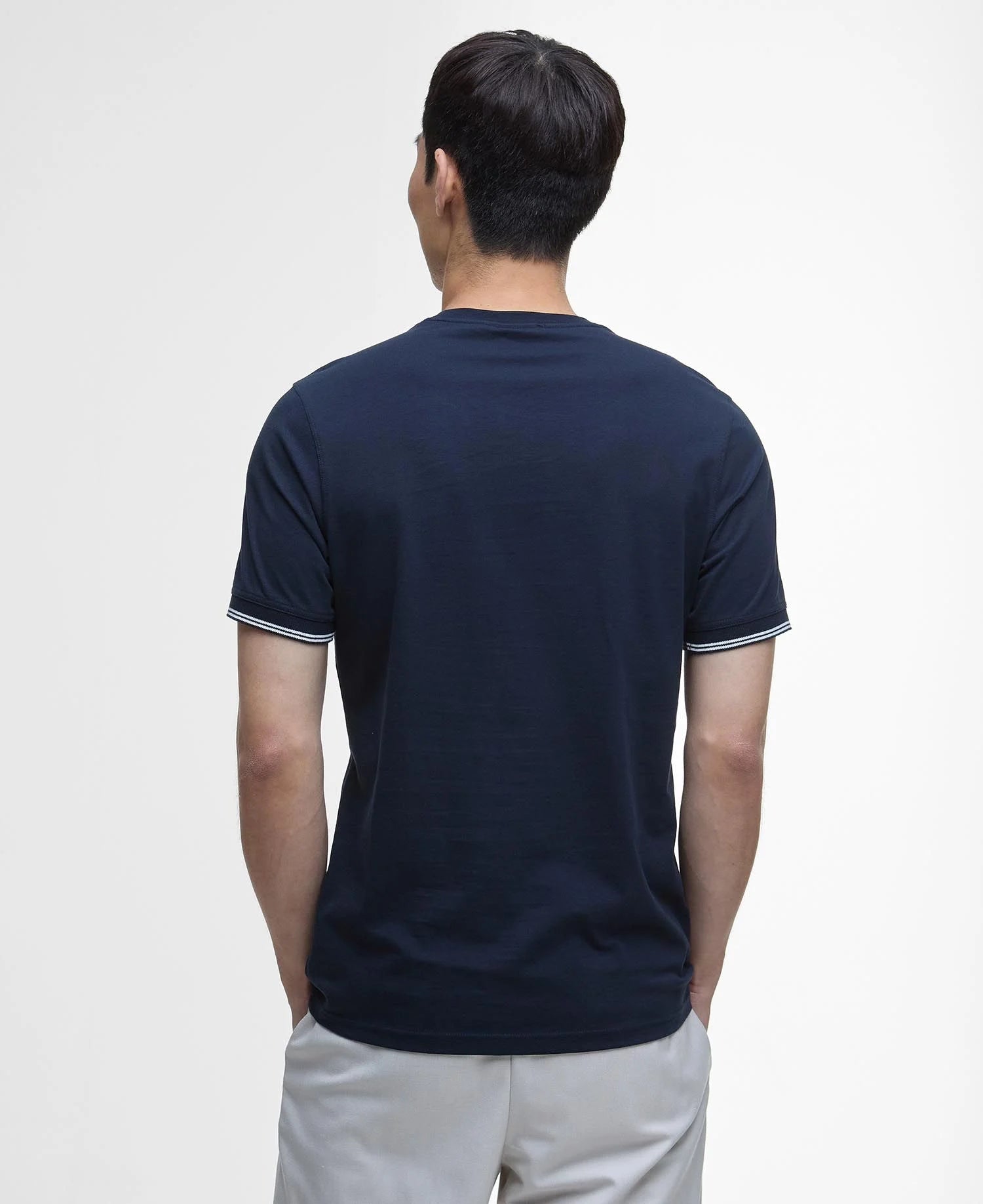 Barbour International Philip Tipped Cuff T-Shirt - Navy
