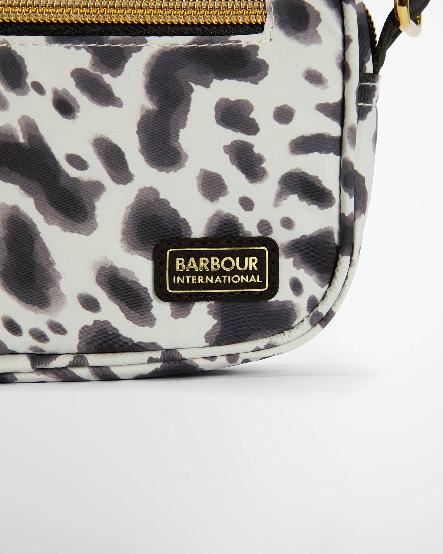 Barbour International Boulevard Micro Crossbody Bag - Bio Ink Leopard Print