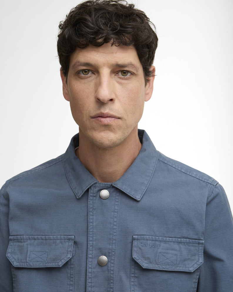 Barbour Draftmen Overshirt - Dusk Blue