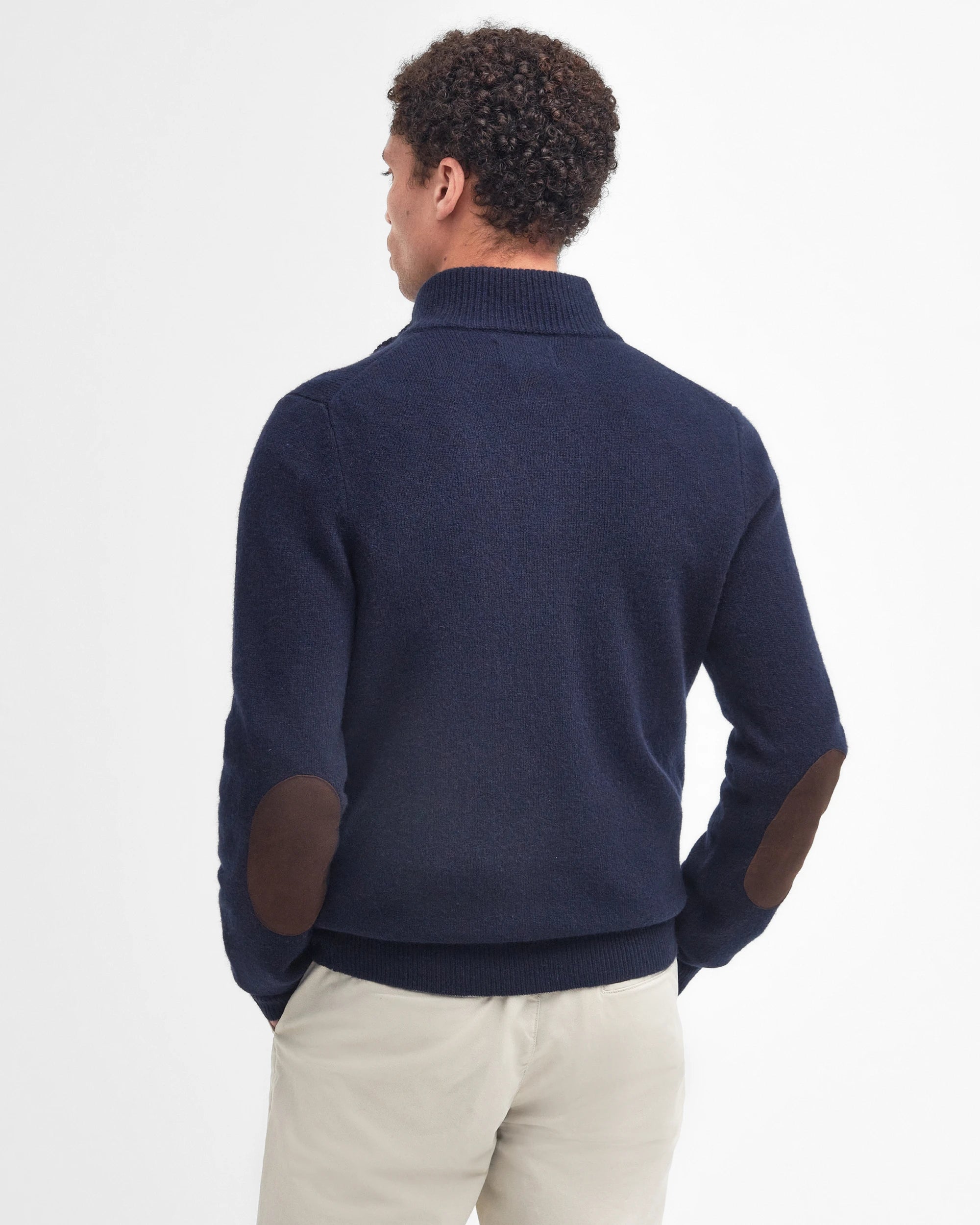 Barbour Essential Patch Half Zip Jumper - Navy