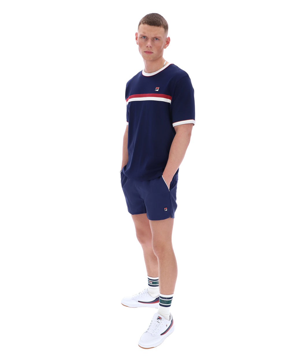 FILA Rosario Tee - Fila Navy/Gardenia