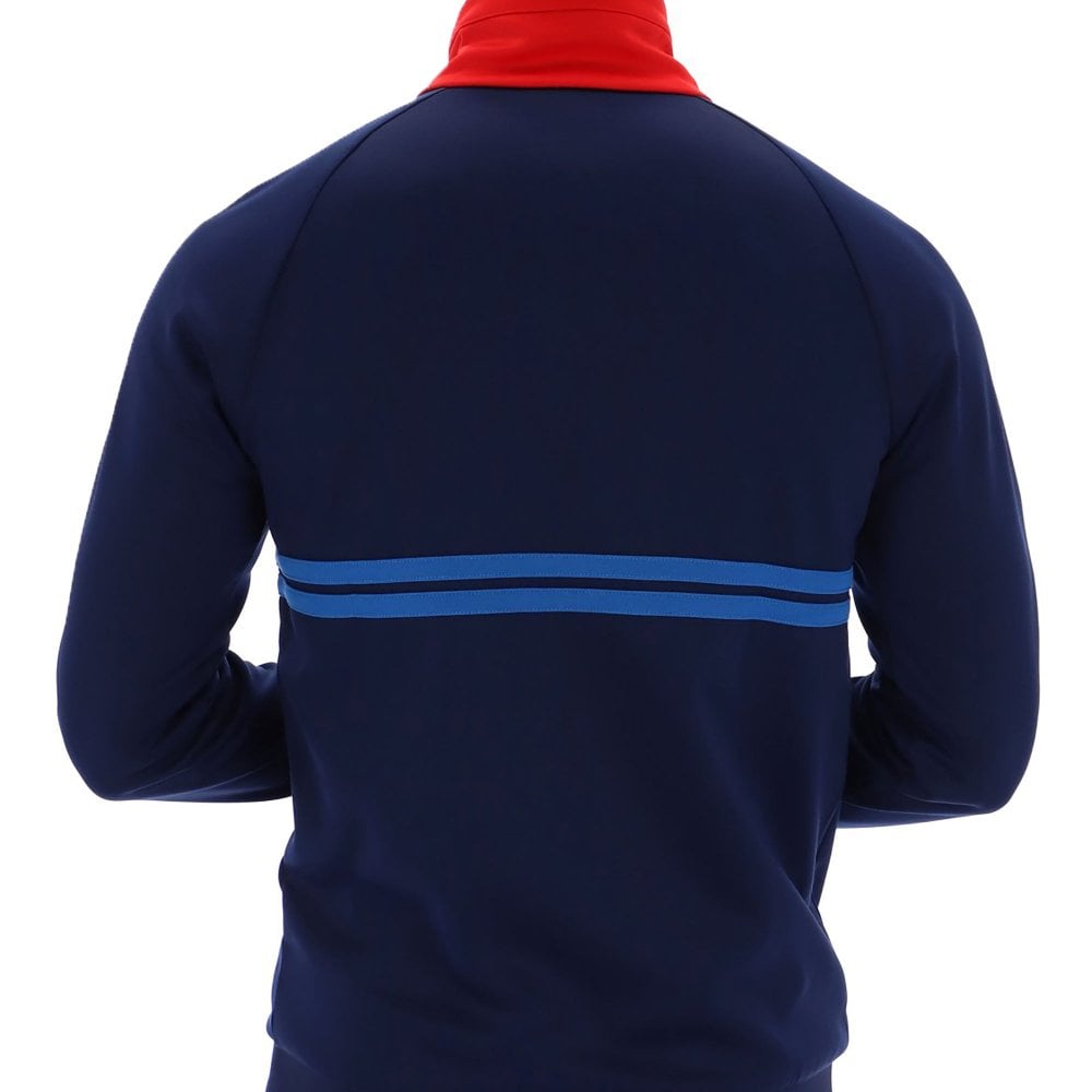 Sergio Tacchini Dallas Track Top - Maritime Blue/Adrenaline Rush Red/ Nautical Blue