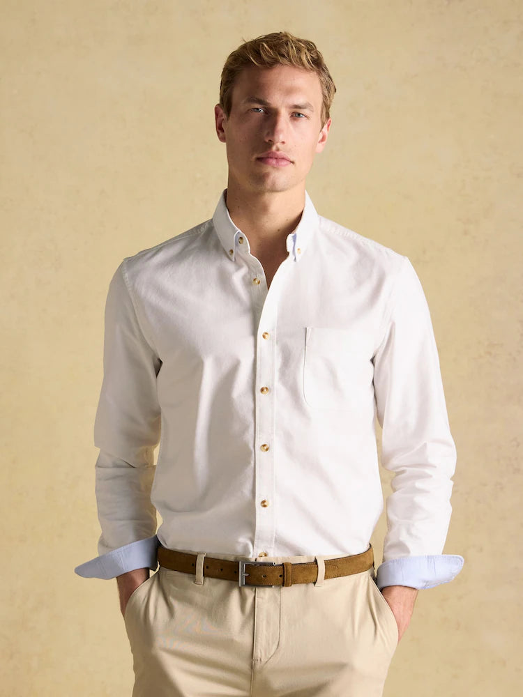 Joules White Classic Fit Oxford Shirt