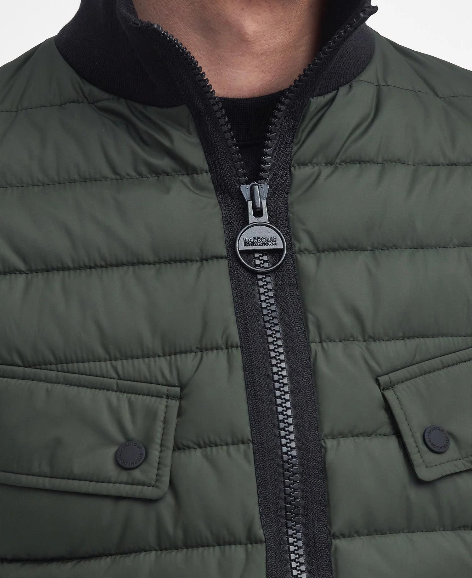 Barbour International Re-Ariel Puffer Jacket - Sage