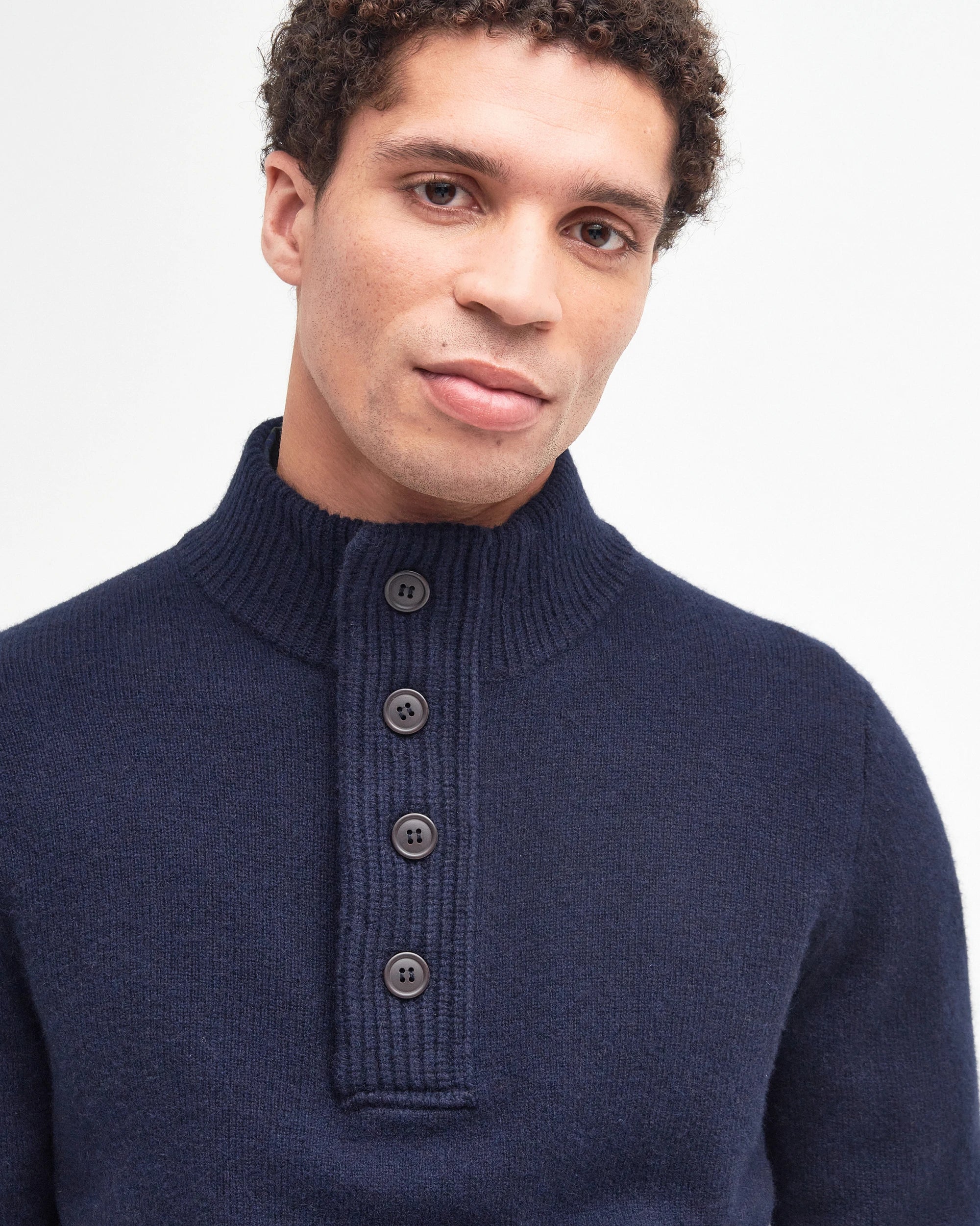 Barbour Essential Patch Half Zip Jumper - Navy