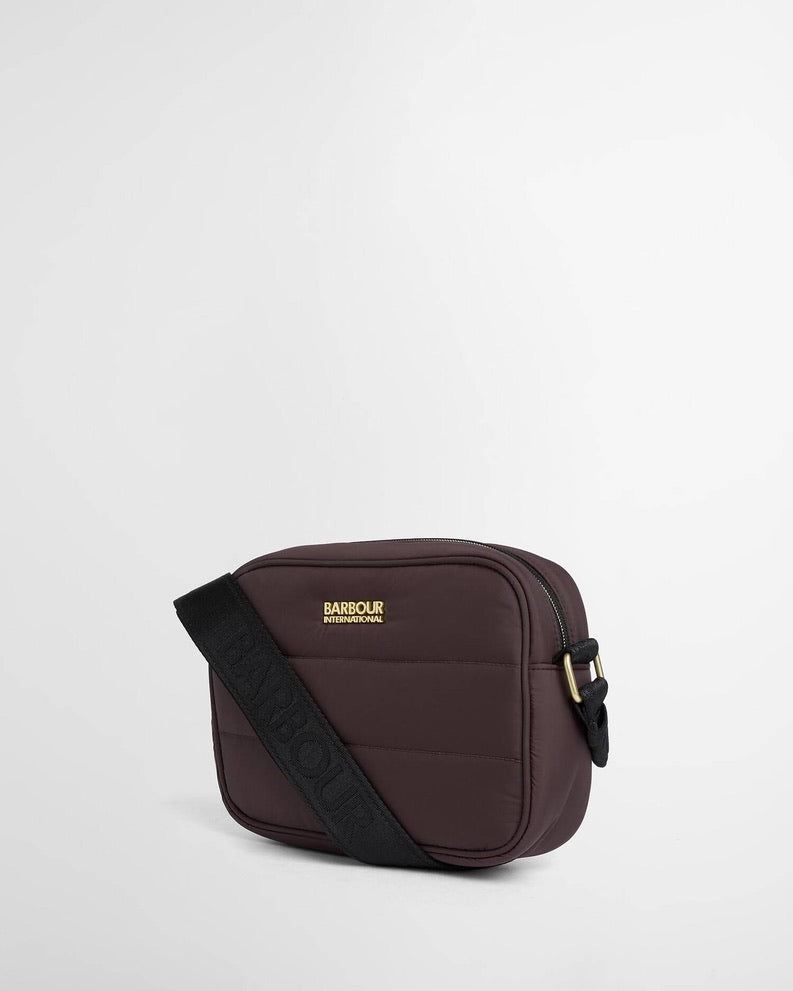 Barbour International Monaco Baffle Quilt Crossbody Bag - Truffle